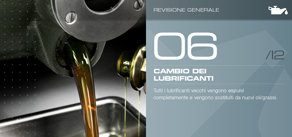 Cambio dei lubrificanti