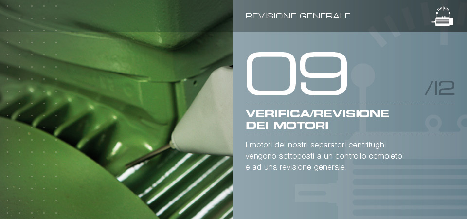 Verifica/revisione dei motori